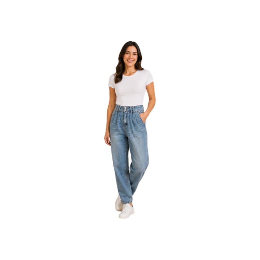 Pilcro Anthropologie Women's 25 Ultra High Rise Pleated Trouser Jeans